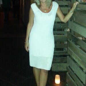 New Catherine Malandrino White Dress M